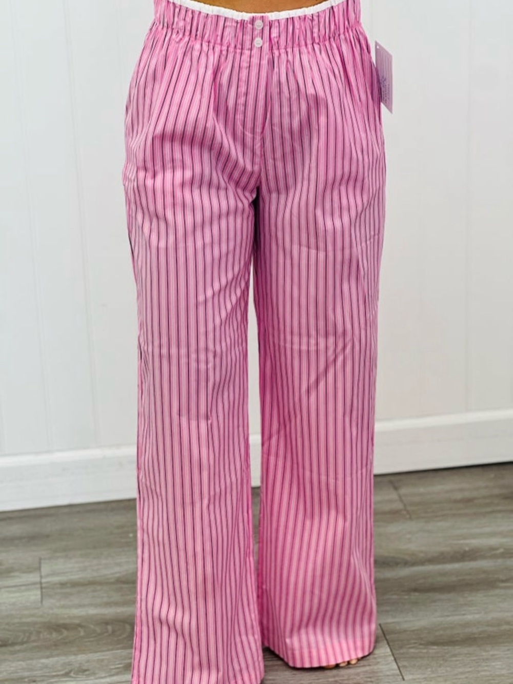 NWOT Women’s Pink Striped Pajama Pants